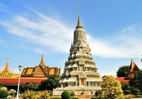 Cambodia Royal Palace and Silver pagoda at Phnom Penh
