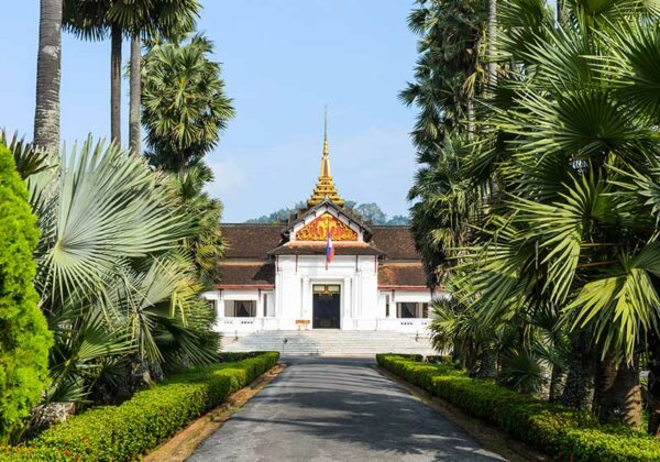 Royal Palace Haw kham of the National museum complex of Luang Prabang, Laos.