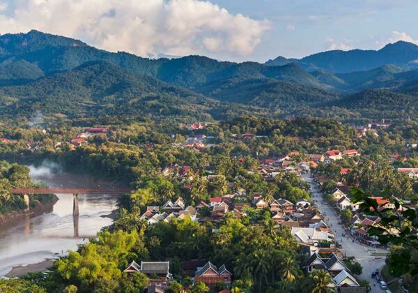 Viewpoint and landscape in luang prabang Laos