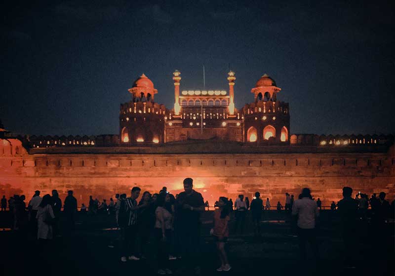 Red Fort During Night Time